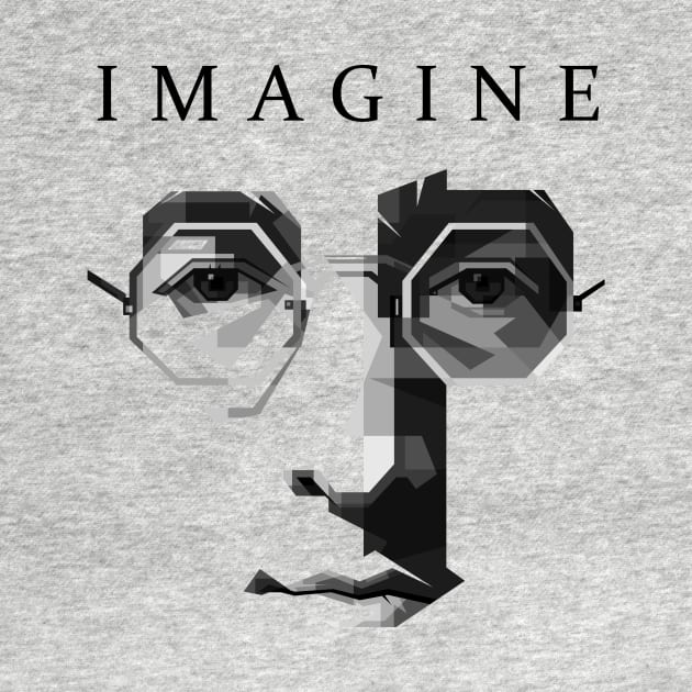 John Lennon Imagine Face by dsatrio99